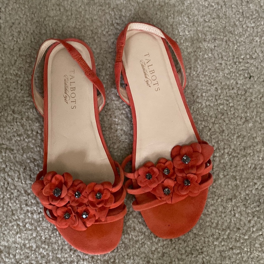 Talbots coral sandals
